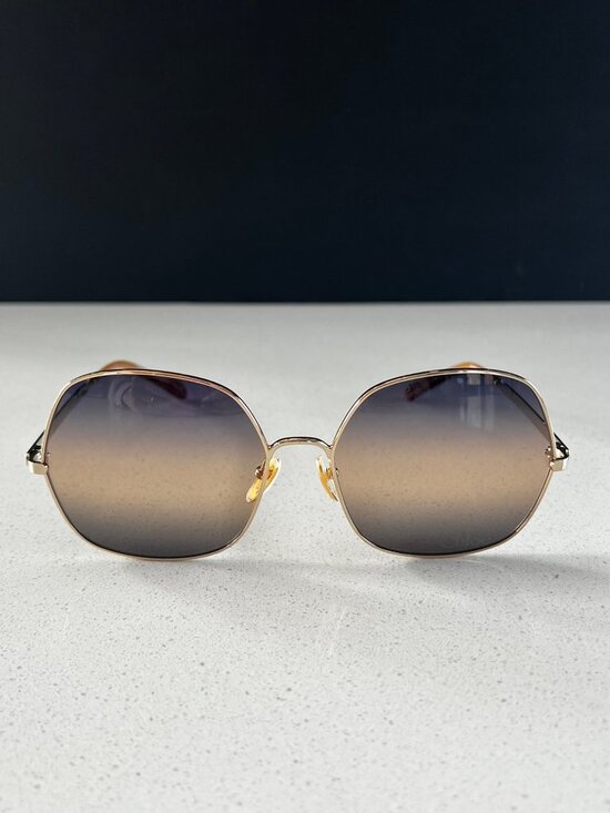 CHLOE Aly CH0282S 002 Sunglasses in Gold & Blue main image 9